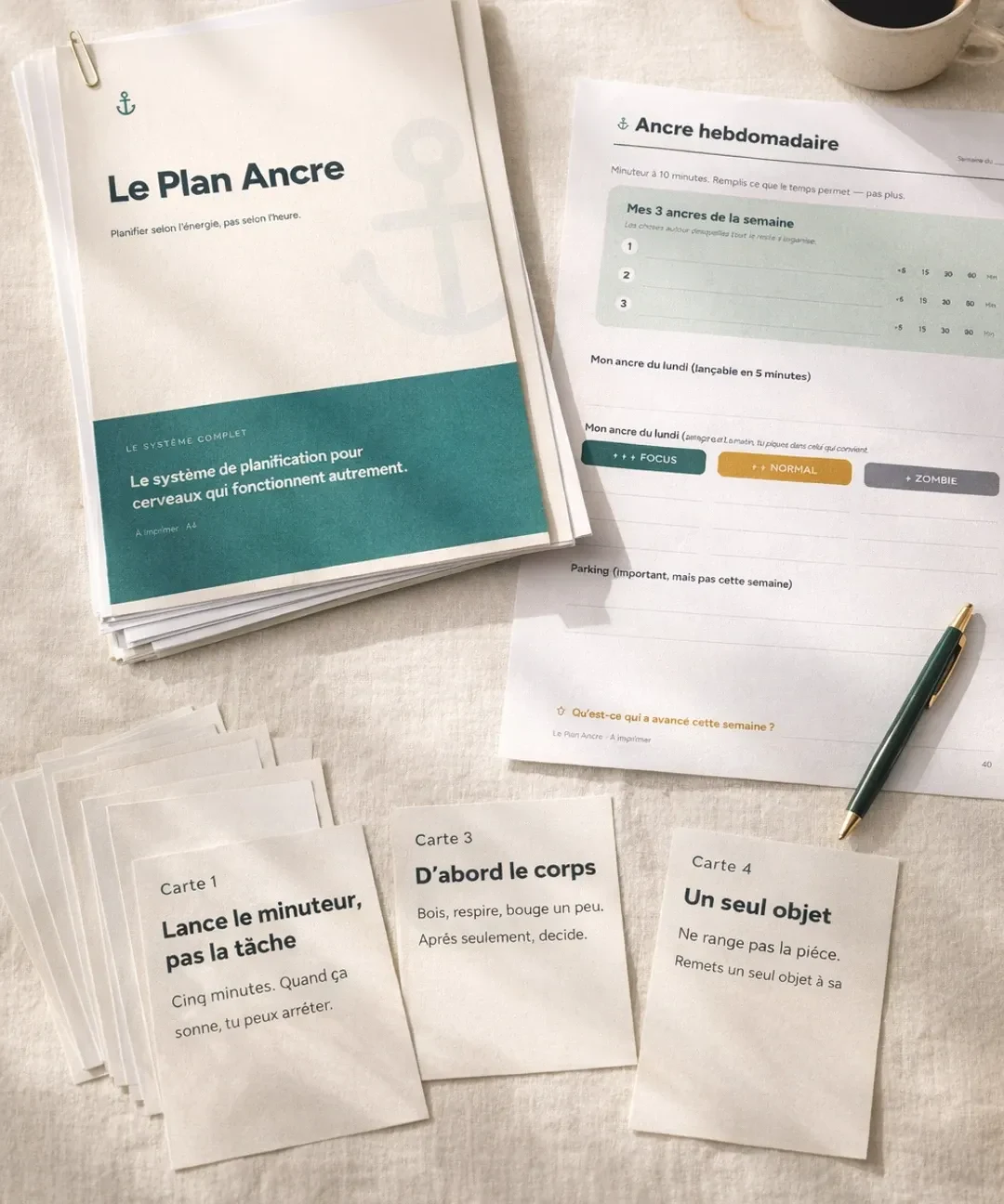 Le Plan Ancre &mdash; manuel PDF, fiches imprimables et cartes Ancre